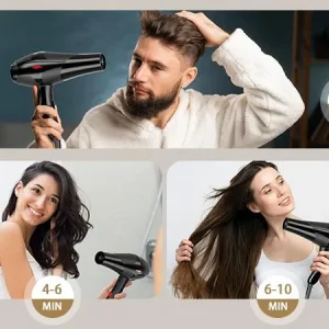 intelligent temperature control imported hair dryer color : black delivery in 3 5 days